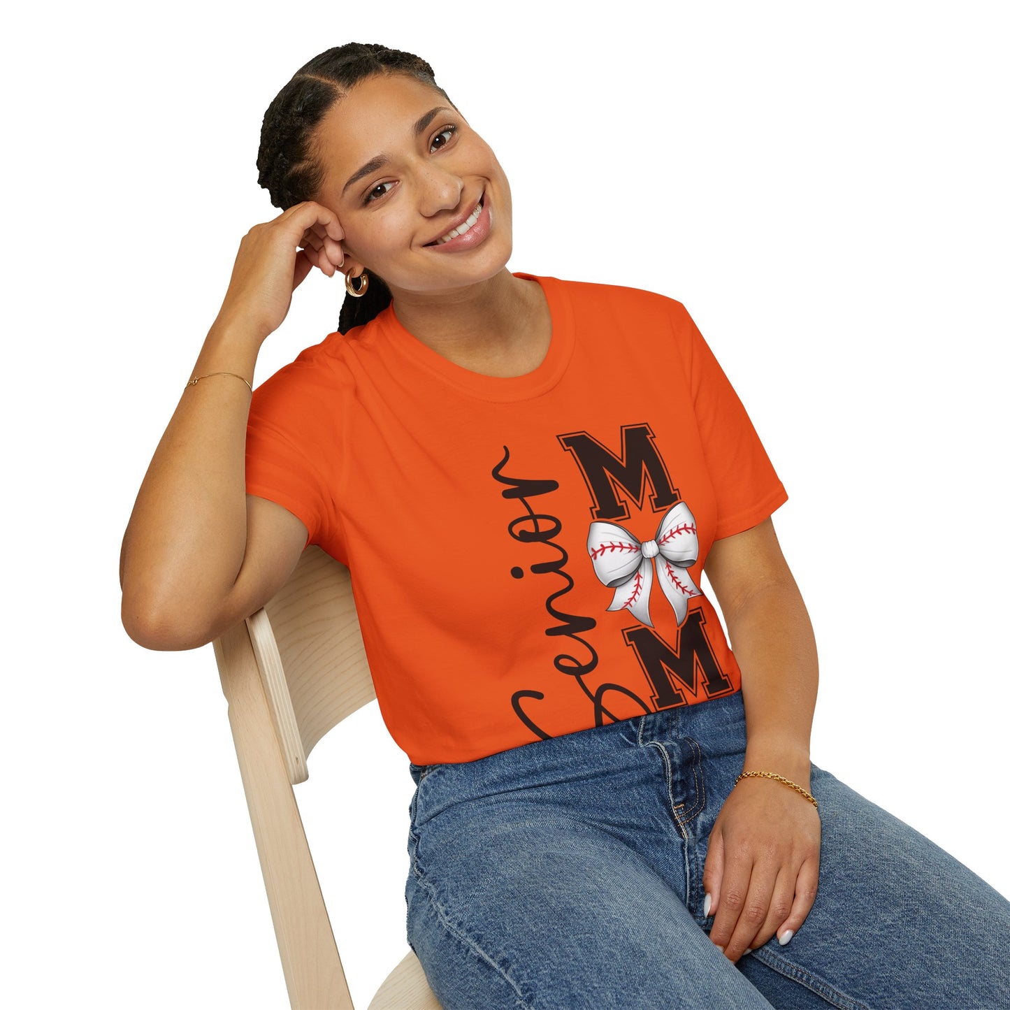 Senior Baseball Mom 2026 Unisex Softstyle T-Shirt
