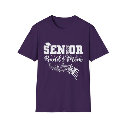 Senior Band Mom 2026 T-Shirt, Unisex Softstyle