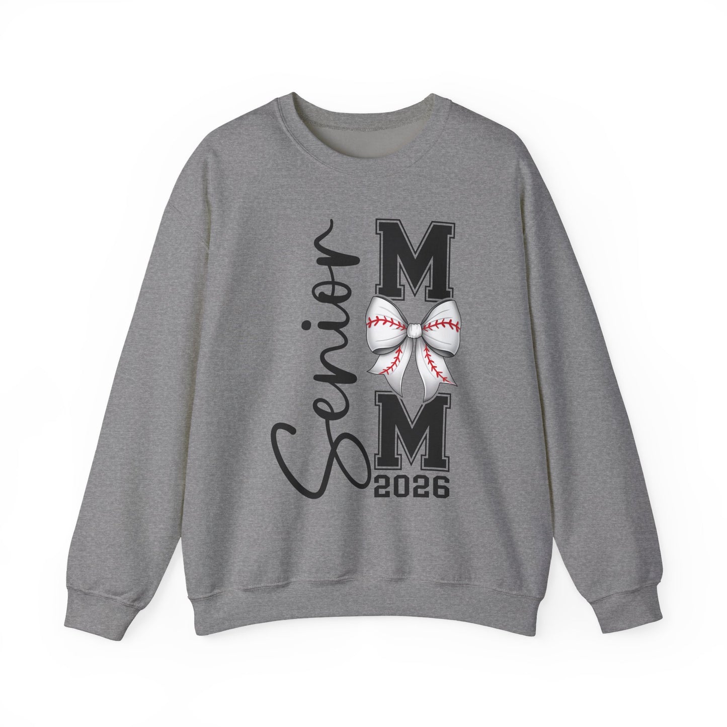 Senior Baseball Mom 2026 Crewneck Sweatshirt