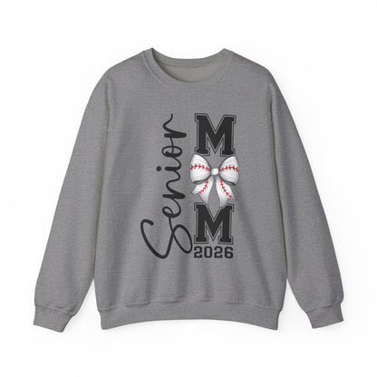 Senior Baseball Mom 2026 Crewneck Sweatshirt