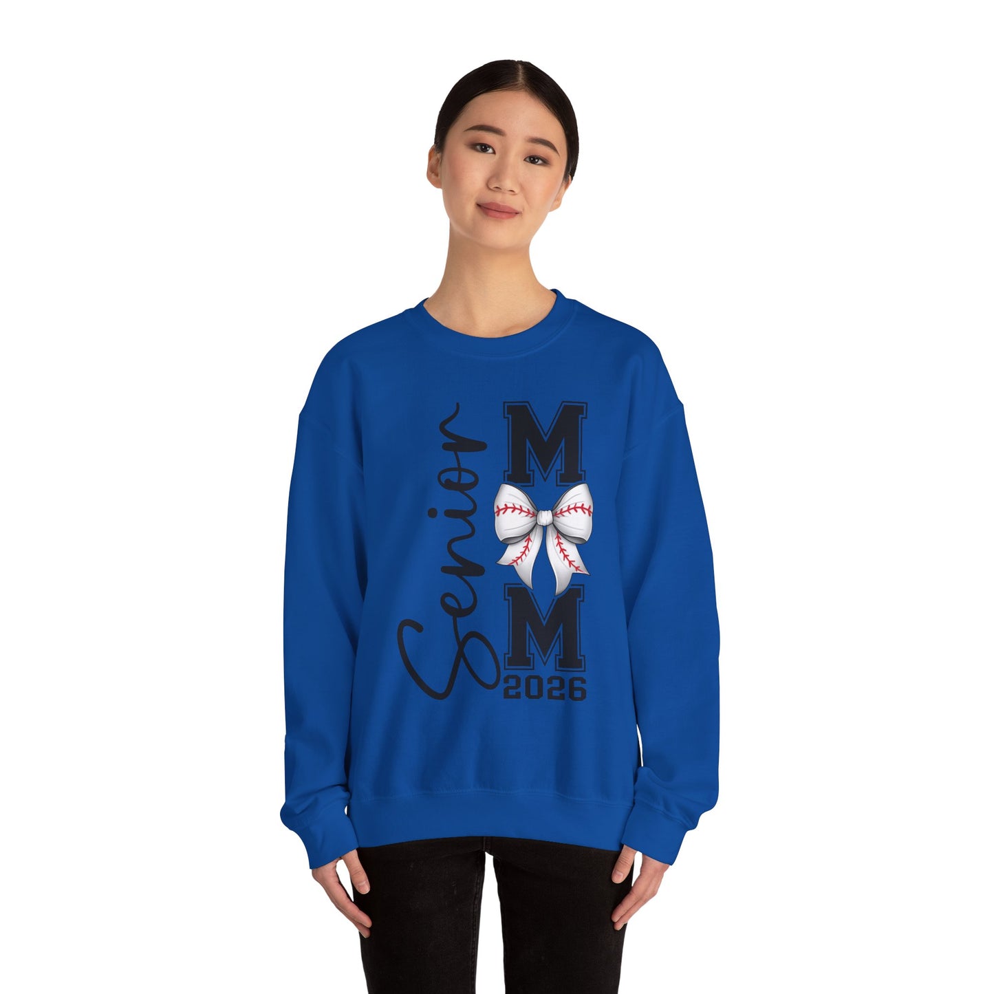 Senior Baseball Mom 2026 Crewneck Sweatshirt
