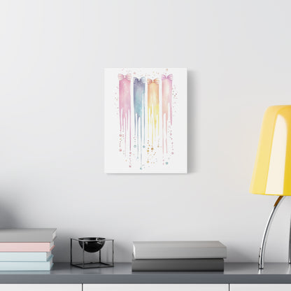 Pastel Drip Colorful Bow Decor