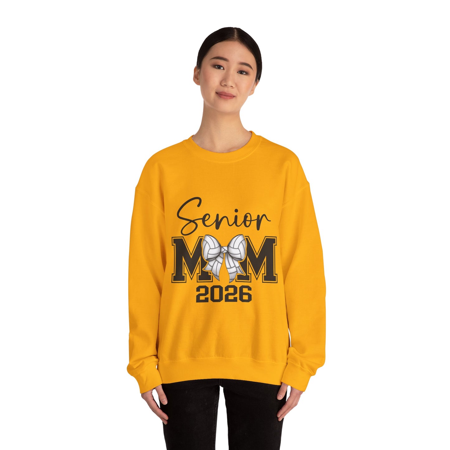 Senior Volleyball Mom 2026 Crewneck Sweatshirt