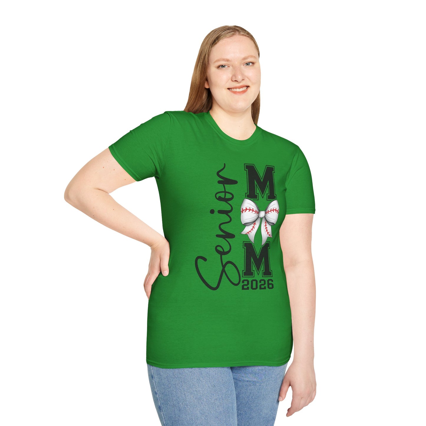 Senior Baseball Mom 2026 Unisex Softstyle T-Shirt