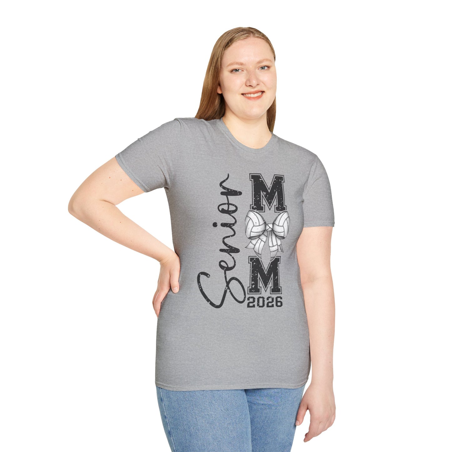Senior Volleyball Mom 2026 Unisex Softstyle T-Shirt