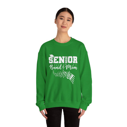 Senior Band Mom 2026 Sweatshirt, Music Lover Gift, Unisex Crewneck, Concert Apparel, Family Celebration