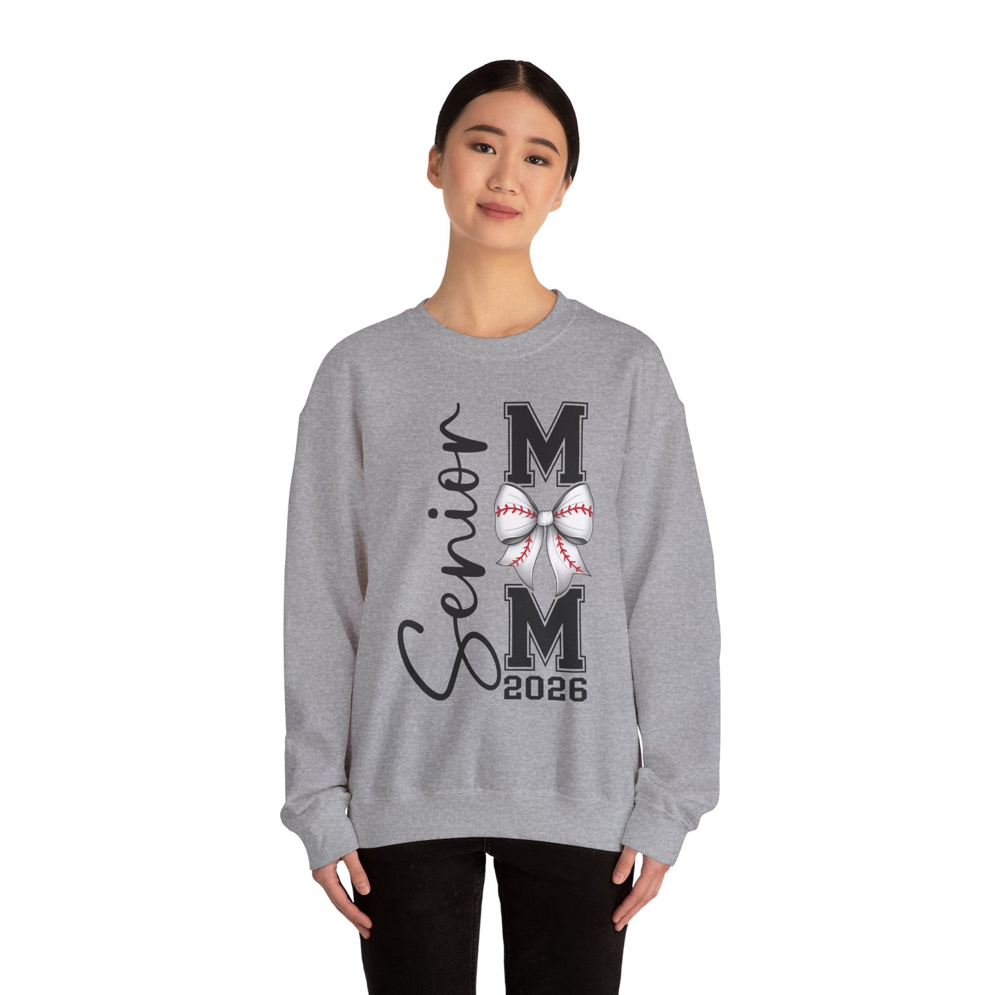 Senior Baseball Mom 2026 Crewneck Sweatshirt
