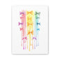 Colorful Bow Decor Canvas Print Wall Art
