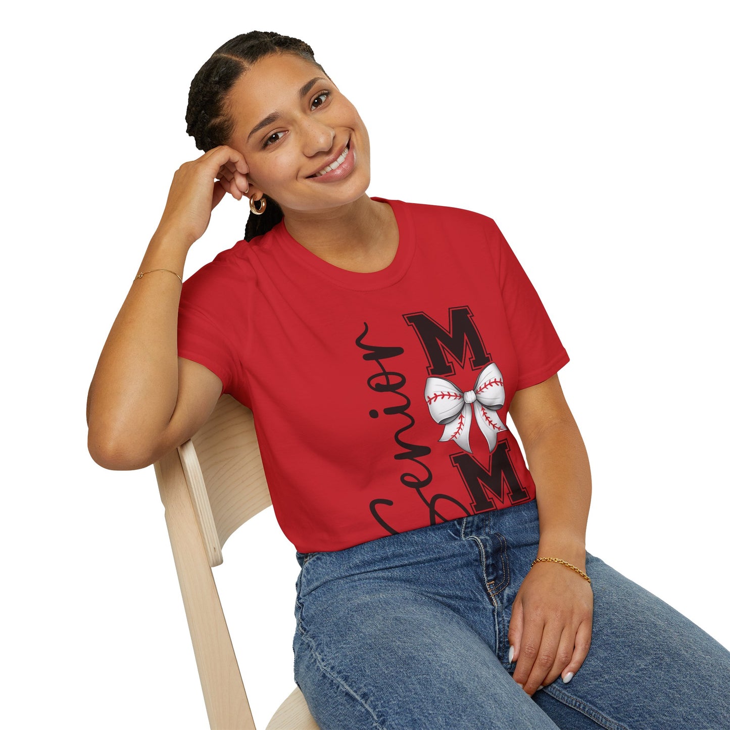 Senior Baseball Mom 2026 Unisex Softstyle T-Shirt