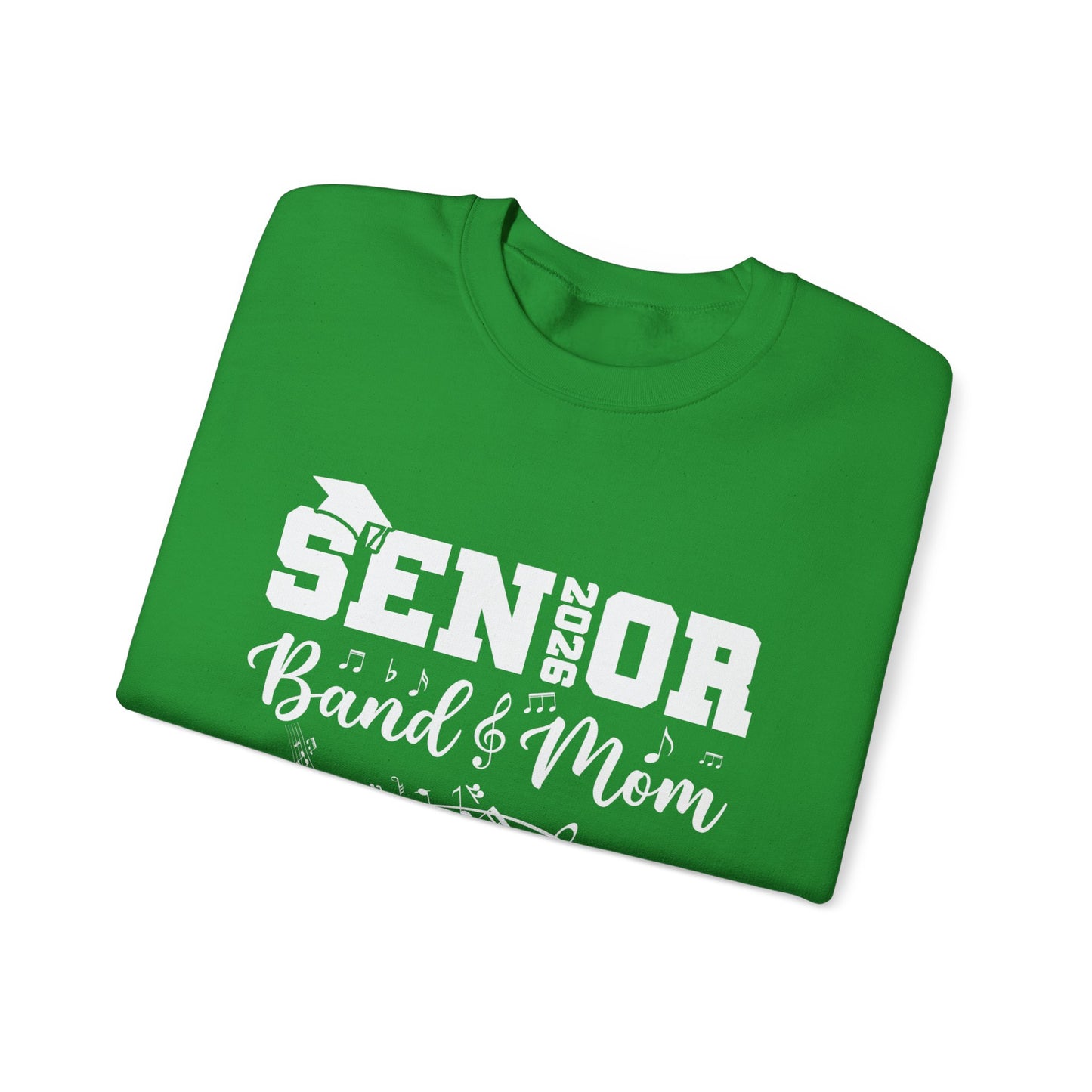 Senior Band Mom 2026 Sweatshirt, Music Lover Gift, Unisex Crewneck, Concert Apparel, Family Celebration