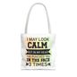 Humorous Tote Bag, Funny Gift for Friends, Everyday Use, Shopping Bag, Motivational Quote, Office Humor, Unique Present