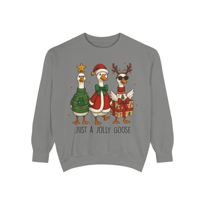 Holiday Goose Sweatshirt, Cozy Sweatshirt, Christmas Gift, Unisex Sweatshirt, Festive Apparel, Winter Fashion