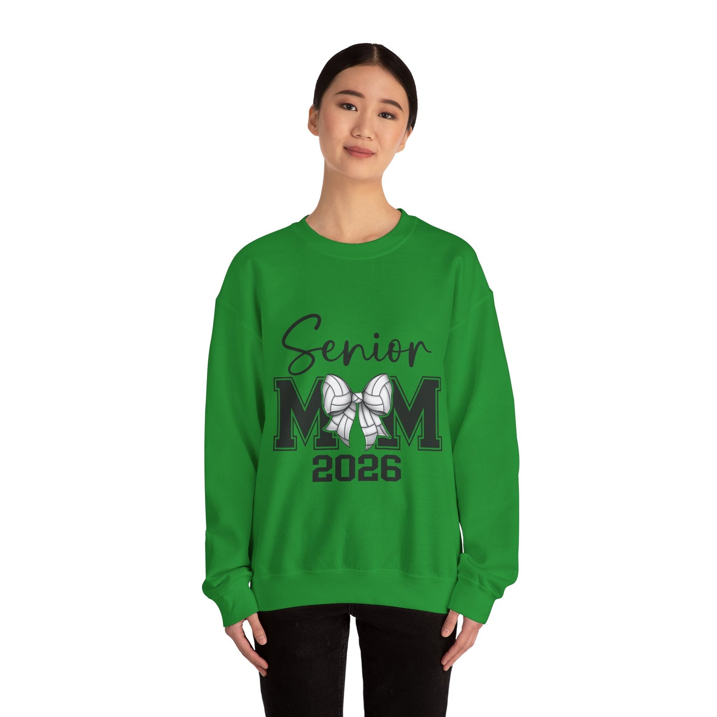 Senior Volleyball Mom 2026 Crewneck Sweatshirt