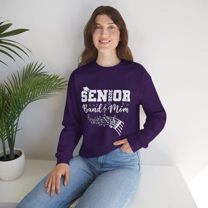 Senior Band Mom 2026 Sweatshirt, Music Lover Gift, Unisex Crewneck, Concert Apparel, Family Celebration
