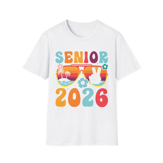 Senior 2026 Beach Vibes - Unisex Softstyle T-Shirt