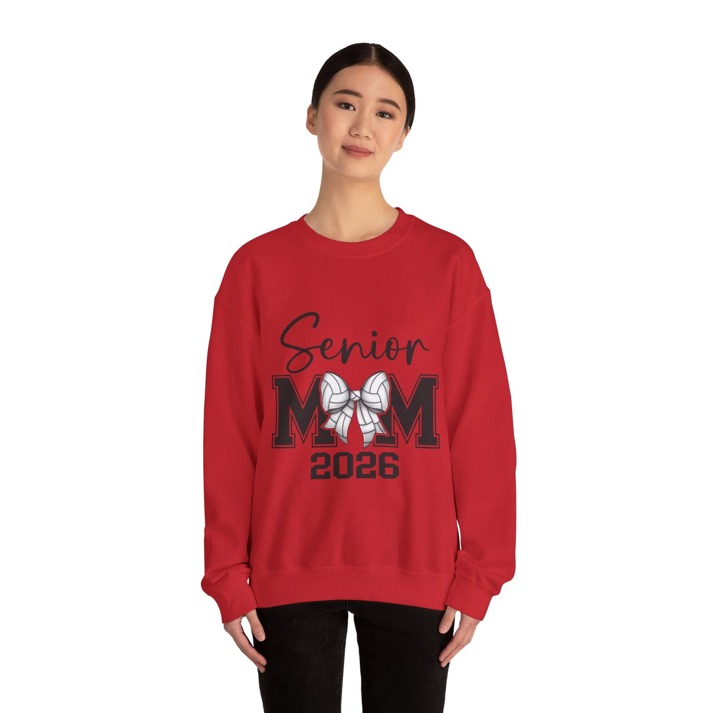 Senior Volleyball Mom 2026 Crewneck Sweatshirt