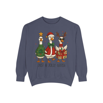 Holiday Goose Sweatshirt, Cozy Sweatshirt, Christmas Gift, Unisex Sweatshirt, Festive Apparel, Winter Fashion