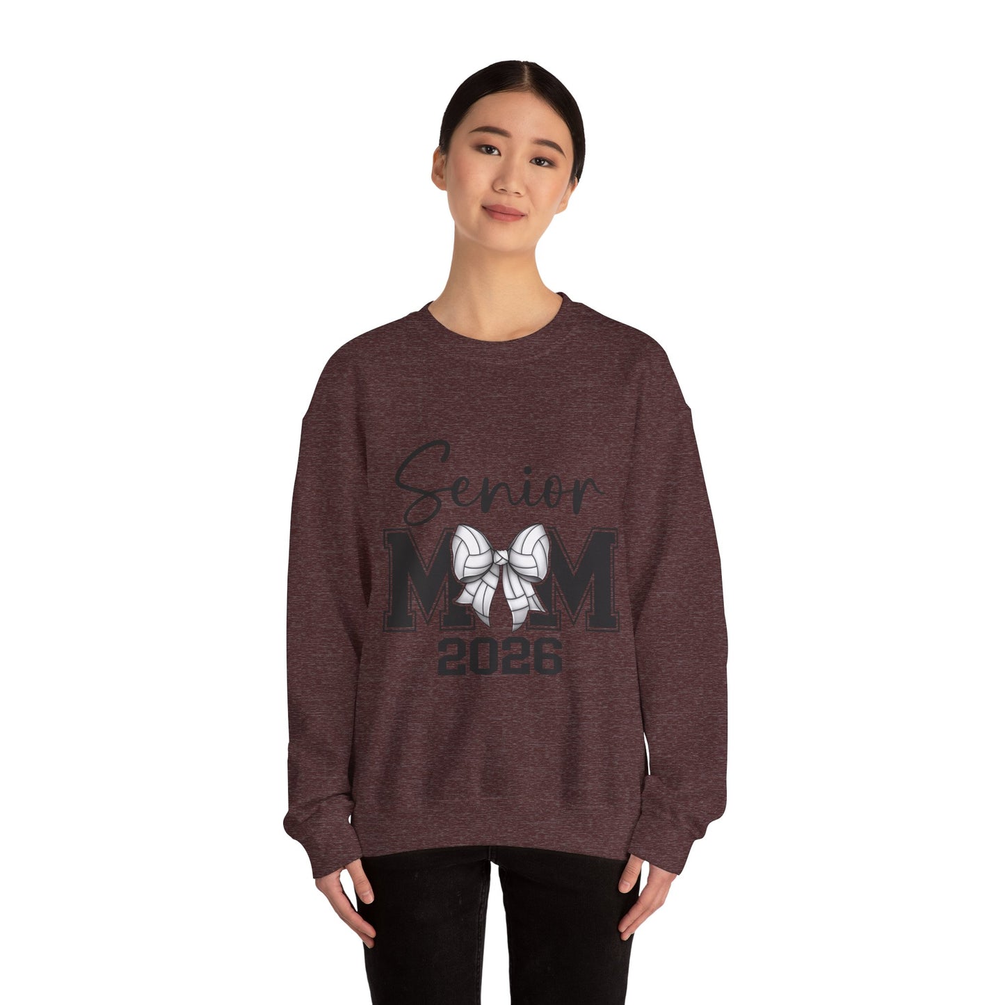 Senior Volleyball Mom 2026 Crewneck Sweatshirt