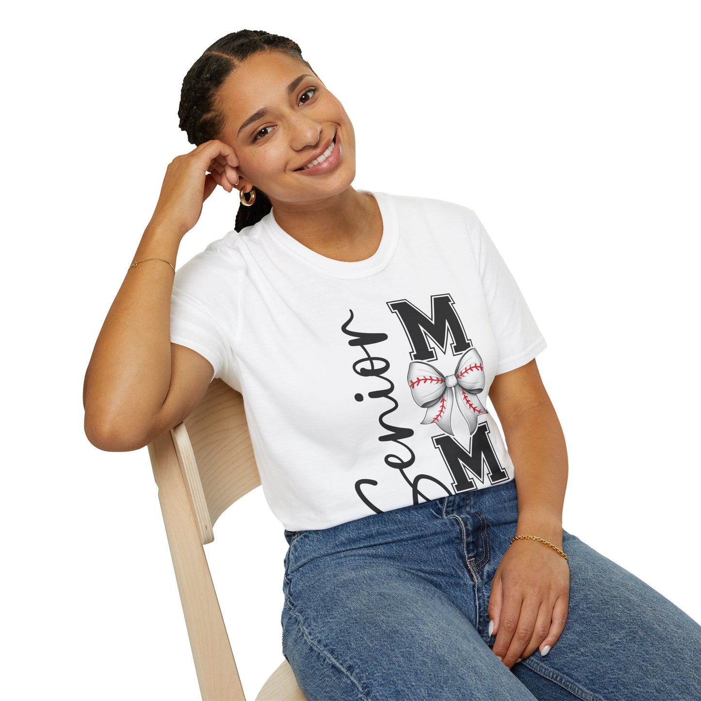 Senior Baseball Mom 2026 Unisex Softstyle T-Shirt