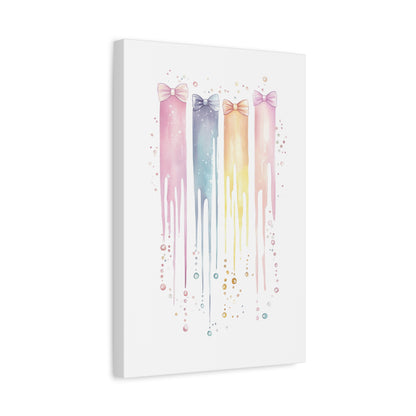 Pastel Drip Colorful Bow Decor