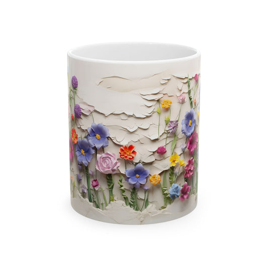 Wildflowers Ceramic Mug, (11oz, 15oz)