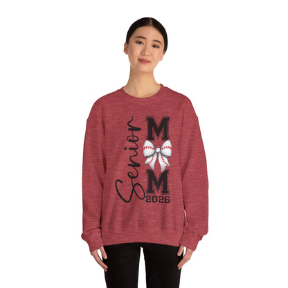Senior Baseball Mom 2026 Crewneck Sweatshirt