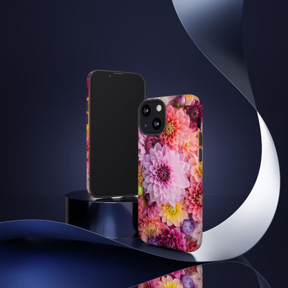 Floral iPhone Case, Tough Floral Phone Cover, Flower Pattern Case, Spring Design, Gift for Her, Durable Phone Accessory