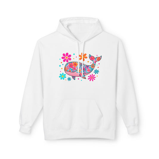 Colorful Whale Art Hoodie, Unisex Fleece Pullover, Perfect for Ocean Lovers, Gifts for Whale Enthusiasts, Nature-Inspired Apparel, [...]