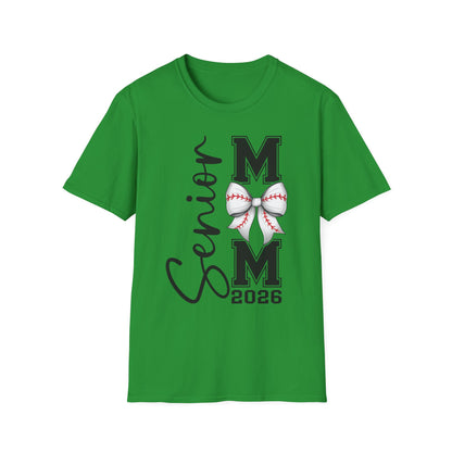Senior Baseball Mom 2026 Unisex Softstyle T-Shirt