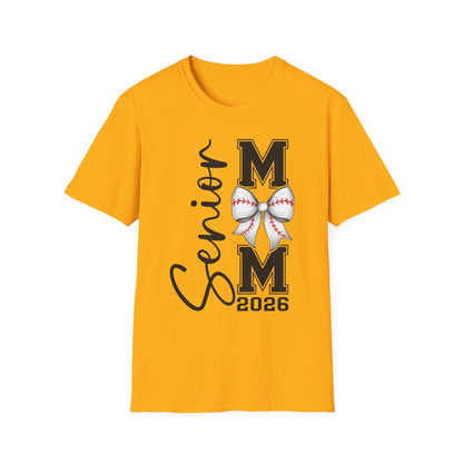Senior Baseball Mom 2026 Unisex Softstyle T-Shirt