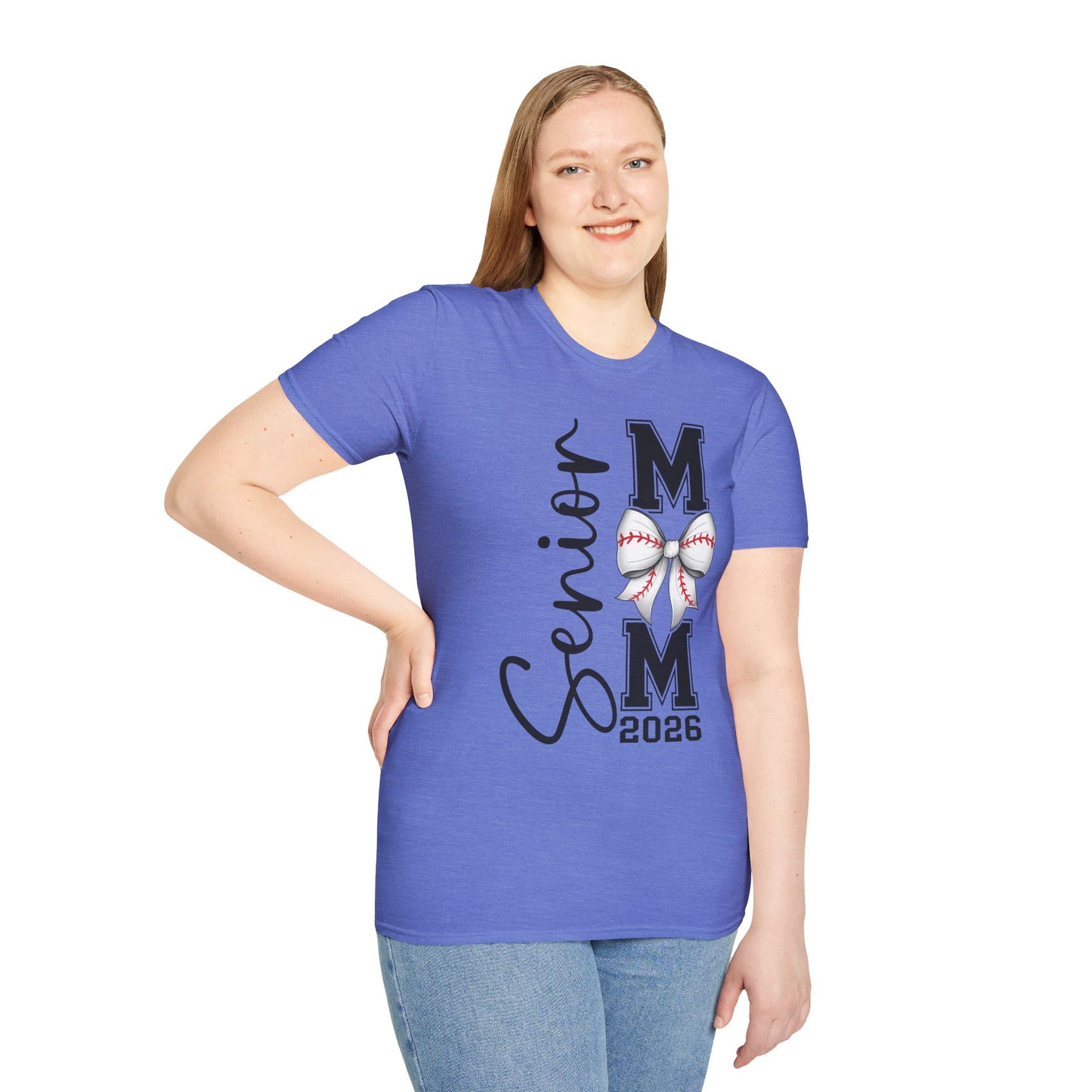 Senior Baseball Mom 2026 Unisex Softstyle T-Shirt