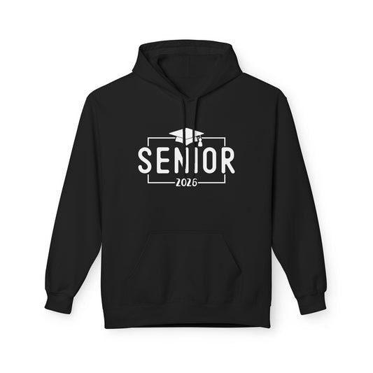 2026 Senior Unisex Midweight Fleece Hoodie, Graduation Gift, Class of 2026 Apparel, Cozy Hoodie, Unique Grad Clothing, High School Senior