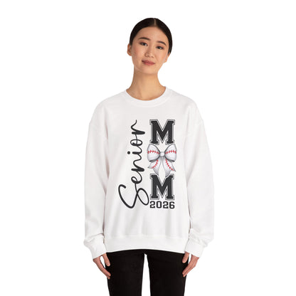 Senior Baseball Mom 2026 Crewneck Sweatshirt