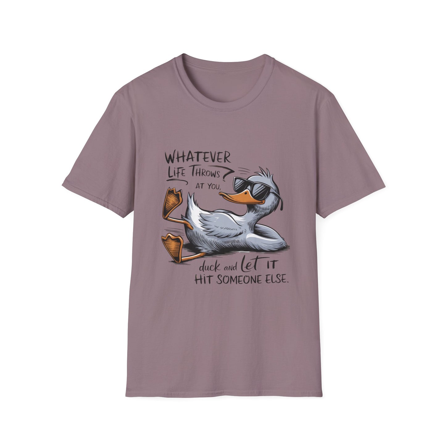 Whatever Life Throws - Duck Softstyle T-Shirt