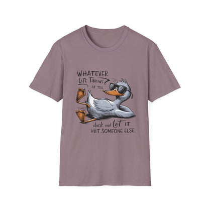 Whatever Life Throws - Duck Softstyle T-Shirt
