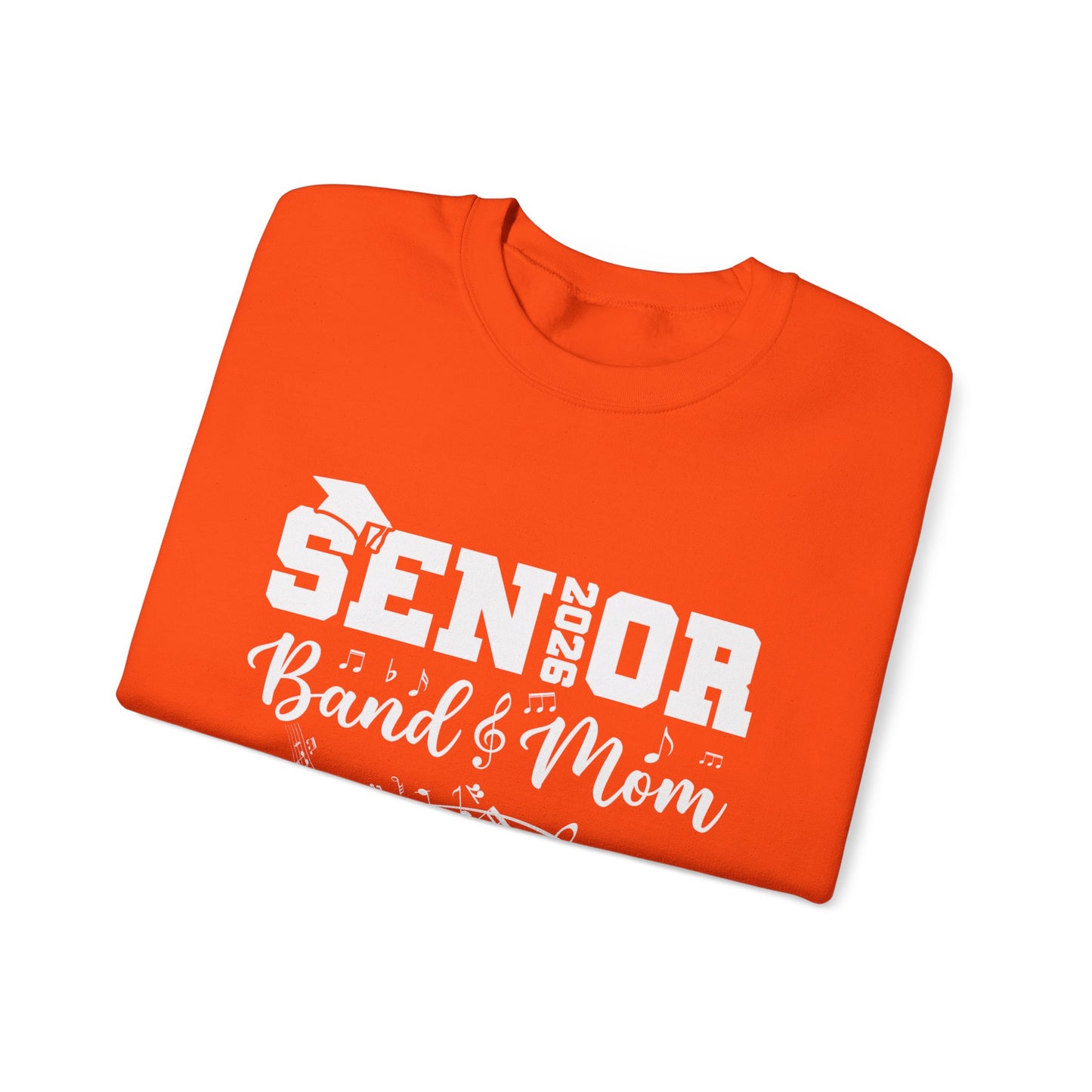 Senior Band Mom 2026 Sweatshirt, Music Lover Gift, Unisex Crewneck, Concert Apparel, Family Celebration