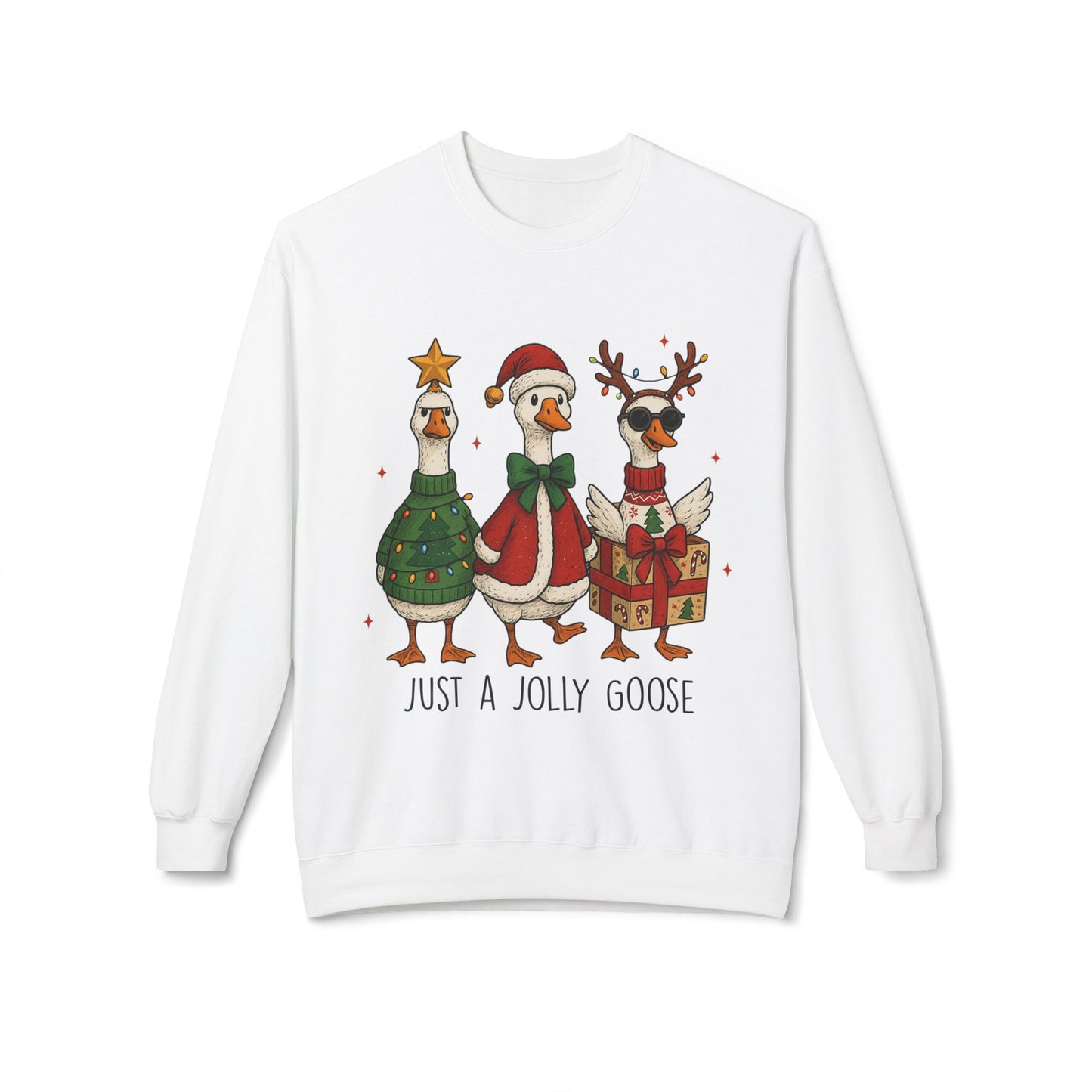 Holiday Duck Sweatshirt, Just a Jolly Goose Crewneck, Christmas Apparel, Festive Sweatshirt, Cozy Winter Gear, Gift for Duck Lovers, [...]