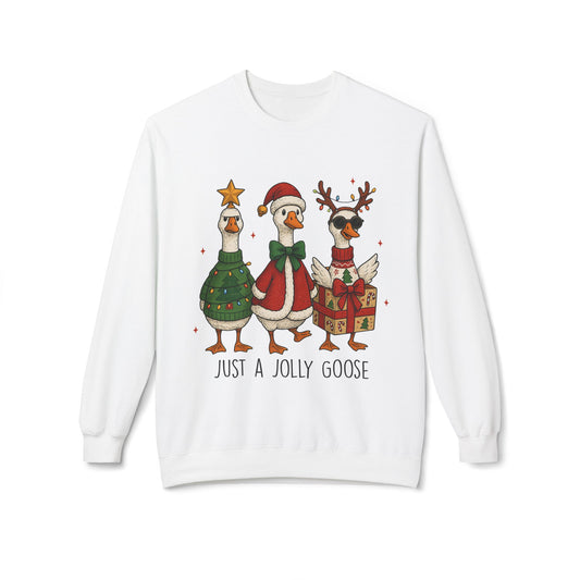 Holiday Duck Sweatshirt, Just a Jolly Goose Crewneck, Christmas Apparel, Festive Sweatshirt, Cozy Winter Gear, Gift for Duck Lovers, [...]