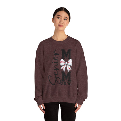 Senior Baseball Mom 2026 Crewneck Sweatshirt