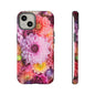 Floral iPhone Case, Tough Floral Phone Cover, Flower Pattern Case, Spring Design, Gift for Her, Durable Phone Accessory
