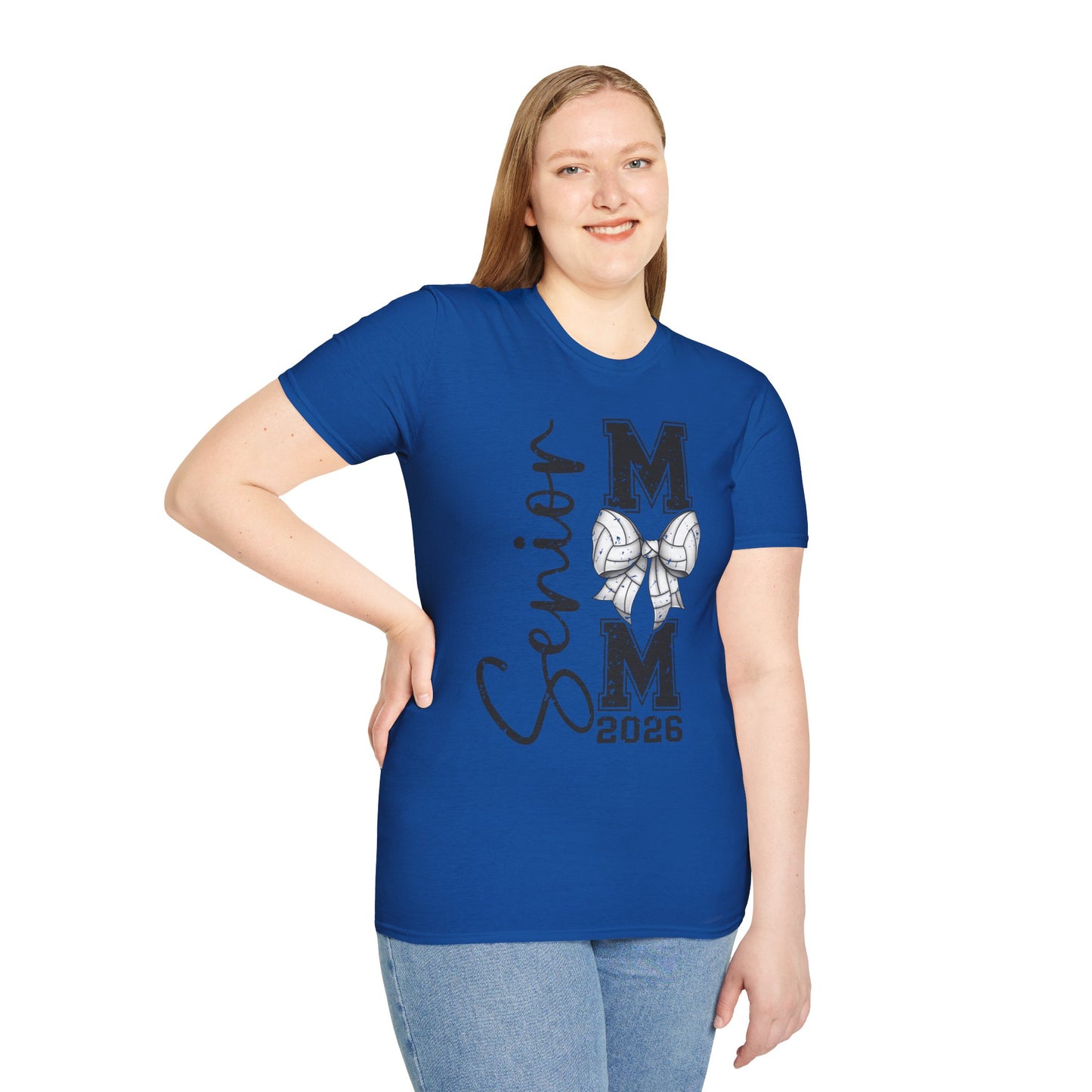 Senior Volleyball Mom 2026 Unisex Softstyle T-Shirt