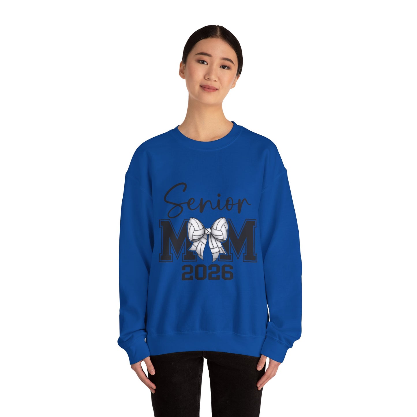 Senior Volleyball Mom 2026 Crewneck Sweatshirt