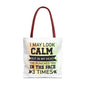 Humorous Tote Bag, Funny Gift for Friends, Everyday Use, Shopping Bag, Motivational Quote, Office Humor, Unique Present
